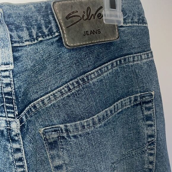 EUC WOMEN’S VINTAGE SILVER JEANS SIZE 30 MOM BUTTONFLY RETRO MAXI SKIRT - Picture 9 of 14